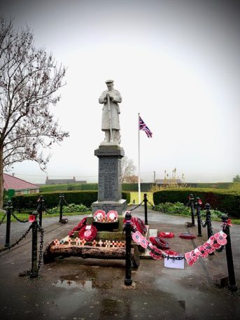 Remembrance Sunday at the Coedpoeth Cenotaph 12th November 2023